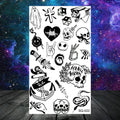 Butterfly Rose Flower Temporary Tattoos For Women Adult Kids Girl Feather Snake Scorpion Fake Tattoo Neck Arm Hands Small TatoosJ82509-CSQ022