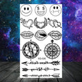 Butterfly Rose Flower Temporary Tattoos For Women Adult Kids Girl Feather Snake Scorpion Fake Tattoo Neck Arm Hands Small TatoosJ82509-CSQ028
