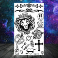 Butterfly Rose Flower Temporary Tattoos For Women Adult Kids Girl Feather Snake Scorpion Fake Tattoo Neck Arm Hands Small TatoosJ82509-CSQ013