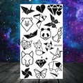 Butterfly Rose Flower Temporary Tattoos For Women Adult Kids Girl Feather Snake Scorpion Fake Tattoo Neck Arm Hands Small TatoosJ82509-CSQ042