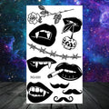 Butterfly Rose Flower Temporary Tattoos For Women Adult Kids Girl Feather Snake Scorpion Fake Tattoo Neck Arm Hands Small TatoosJ82509-CSQ020