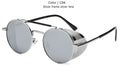 Classic Gothic Steampunk Sunglasses Polarized Men Women Brand Designer Vintage Oval Metal Frame Sun Glasses UV400