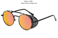 Classic Gothic Steampunk Sunglasses Polarized Men Women Brand Designer Vintage Oval Metal Frame Sun Glasses UV400