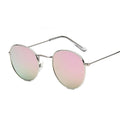 Classic Retro Small Round Sunglasses Woman Vintage Brand Designer Mirror Sun Glasses Metal Blue Black Female Shades Oculos
