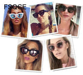 Fashion Women Vintage Sunglasses Cat Eye Sunglass Retro Brand Designer Female Pink Mirror Sun Gasses UV400