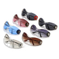 Fashion Brand Designer Y2K Rimless Sunglasses Women For Men 2023 New Trend Sun Glasses Luxury Vintage Punk Metal Star Big Goggle