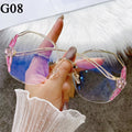 Fashion Glasses Diamond Sunglasses Women Brand Rimless Shades For Women Luxury Vintage Vasos Decorativos Zonnebril Dames