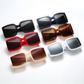 Fashion Oversized Sunglasses Women Vintage Square Sun Glasses Women Big Frame Mirror Eyewear UV400 Travel Gafas De Sol Feminino