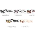 Fashion Punk Square Sunglasses Women Vintage Unique Chain Polygon ]Female Shades Large Frame