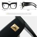 Glasses Frame Women Oversized Square Vintage Frame Clear Eyeglasses Frames For Women Luxury Brand Computer Eyewear