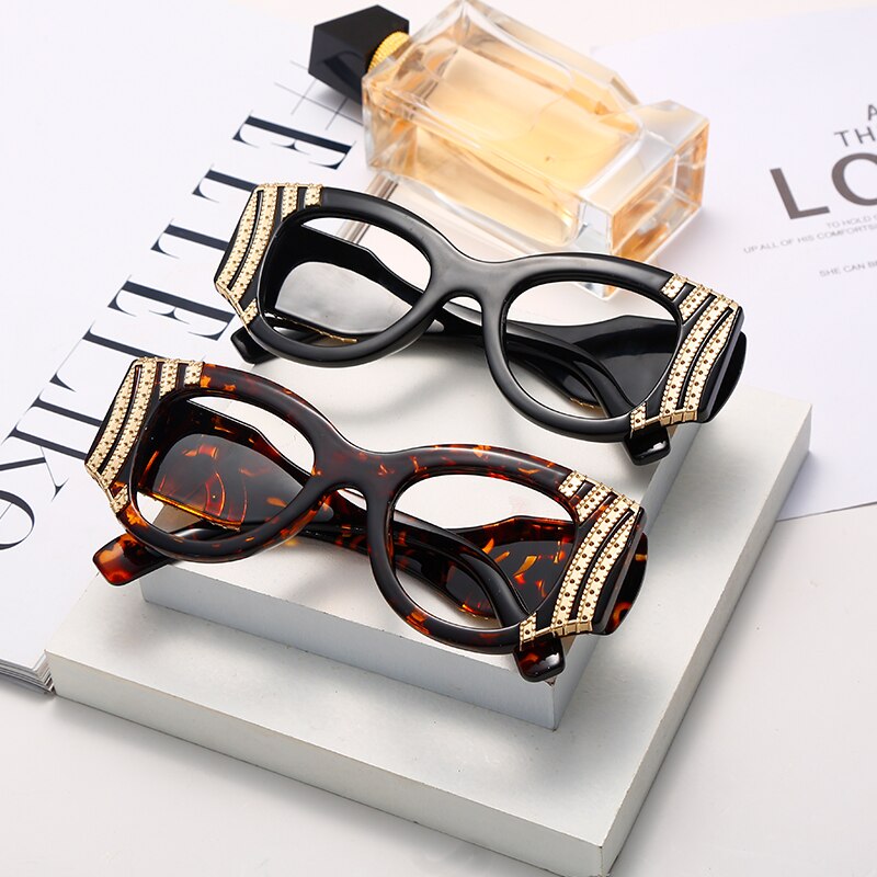 Cat Eye Optical Glasses Frame Women Myopia Eyeglasses Frame Female Ant ...