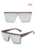Square Oversized Sunglasses Women Gradient Glasses Women Luxury Brand Designer Outdoor Ladies UV400 Eyeglasses