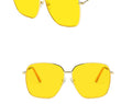 Fashion Metal Women Sunglasses Mirror Classic Large frame Retro Street Beat Glasses Travel Oculos De Sol UV400