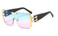 Women Luxury Sunglasses Oversized One Lens Fashion Shades UV400 Vintage Glasses