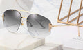 New Sunglasses Ladies Shades Luxury Brand Designer Driving Womens Glasses Summer Beach Rimless Sunglasses