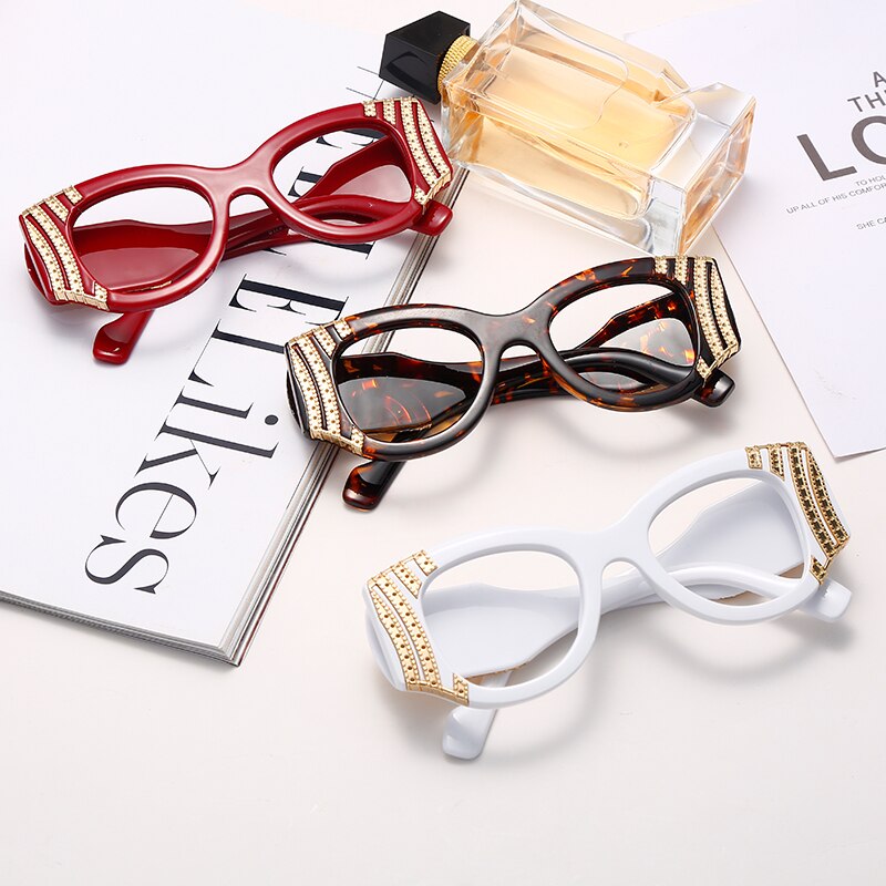 Cat Eye Optical Glasses Frame Women Myopia Eyeglasses Frame Female Ant ...