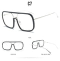Square Big Frame Sunglasses Men Women Fashion Shades UV400 Vintage Glasses