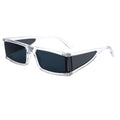 Fashion Rectangle Small Sunglasses Women Luxury Brand Mirror Black Clear Lens One Piece Punk Men Gafas Shades