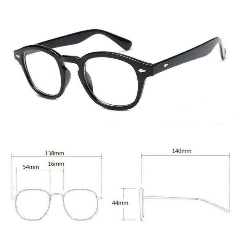 Johnny Depp Computer Glasses Men Retro Vintage Brand Eyeglasses Women