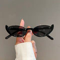 New in Small Cat Eye Sunglasses Women Trendy Vintage Composite Shades Eyewear Fashion Luxury Brand Designer Sun Glasses