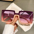 Oversize Square Men Women Sunglasses Fashion Vintage Mirror Shades Eyewear Luxury Brand Designer UV400 Goggle Sun Glasses