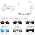 Men's Sunglasses Polarized Aluminum Pilot Glasses For Women Fashion Style UV400 Gafas De Sol