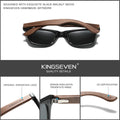 New Black Walnut  Wood Polarized Sunglasses Men's Glasses Handmade  Protection Eyewear Retro Wooden Box