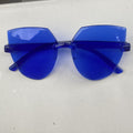 Ladies Cat Ear Sunglasses Frameless Jelly Transparent Sunglasses Retro All-in-one Ocean Piece Candy Color Sunglasses
