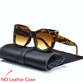 LeonLion Leopard Cateye Sunglasses Women Retro Eyewear Shades for Women Wholesale Luxury Square Oversized Glasses Gafas De Sol
