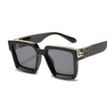 Luxury Square Man Sunglasses Glamour Fashion Brand Sun Glasses For Woman Classic Vintage Black Designer Gradient Shades