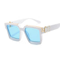 Luxury Square Man Sunglasses Glamour Fashion Brand Sun Glasses For Woman Classic Vintage Black Designer Gradient Shades