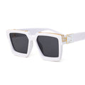 Luxury Square Man Sunglasses Glamour Fashion Brand Sun Glasses For Woman Classic Vintage Black Designer Gradient Shades