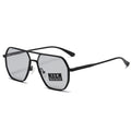 Men's Polygonal Double Beam Polarized Sunglasses Aluminum Magnesium Frame Day and Night Color Changing
