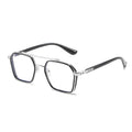 NEW Double Bridge Square Anti-blue Light Glasses Women Men Vintage Transparent Computer Glasses Oversize Frame Eyeglasses