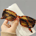 Fashion Rectangle Women Men Vintage Small Eyewear Female Luxury Brand Gradient High Quality Sun Glasses
