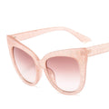 New Fashion Oversized Women Glasses Retro Cat Eye Frame Sunglasses Ins Popular Red Eyeglasses Trending Shades UV400 Wholesale