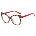 New Fashion Retro Cat Eye Anti Blue Light Glasses For Women Vintage Computer Eyeglasses Oversized Frame Double Blocking Eyewear