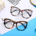 New Fashion Retro Designer Anti Blue Light Women Glasses Metal Cat Eye Frame Brand Quality Trend Clear Reding Computer Eyeglasse