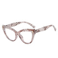 New Fashion Women Brand Designer Glasses For Ladies Retro Cat Eye Rivet Decoration Frame Clear Reading Computer Top Quality Eyeg