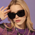 Oversized Cat Eye Sunglasses Women Fashion Vintage Butterfly Shades Brand Designer Sun Glasses UV400 Gafas Eyewear