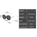 New Vintage Round Frame Sunglasses Gradient Colorful Trendy Fashion Women Female Eyewear Luxury Brand Designer Shades for Ladies