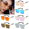Novelty Unique Oversized Shield UV400 Gradient Vintage sunglasses
