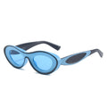 Contrast lenses, cross-border trend, personality small-frame sunglasses, concave sunglasses