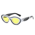 Contrast lenses, cross-border trend, personality small-frame sunglasses, concave sunglasses