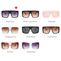 One Piece Shield Square Sunglasses For Women Vintage Oversized Black Pink Sun Glasses Female Luxury Brand Gradient Oculos UV400