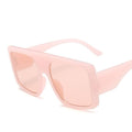 One Piece Shield Square Sunglasses For Women Vintage Oversized Black Pink Sun Glasses Female Luxury Brand Gradient Oculos UV400