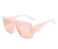 One Piece Shield Square Sunglasses For Women Vintage Oversized Black Pink Sun Glasses Female Luxury Brand Gradient Oculos UV400