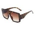 One Piece Shield Square Sunglasses For Women Vintage Oversized Black Pink Sun Glasses Female Luxury Brand Gradient Oculos UV400