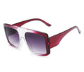One Piece Shield Square Sunglasses For Women Vintage Oversized Black Pink Sun Glasses Female Luxury Brand Gradient Oculos UV400