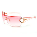 Oversize Sports Men's Cycling Sun Glasses Punk One Piece Goggle Women 2000'S Brand Designer Sun Glasses Y2k Sunglasses